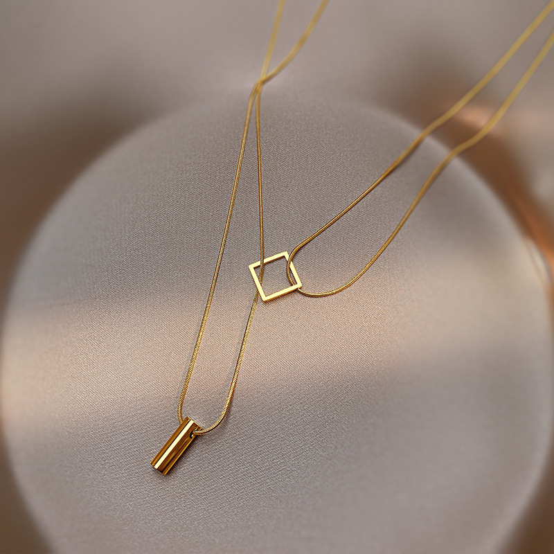 Double-Womens-Necklace-4 قلادة نسائية مزدوجة
