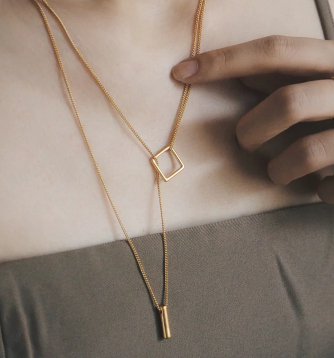 Double-Womens-Necklace-7 قلادة نسائية مزدوجة